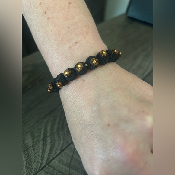 Anthropologie Suzanna Dai Beaded Floral Cuff NWOT! - Picture 10 of 11